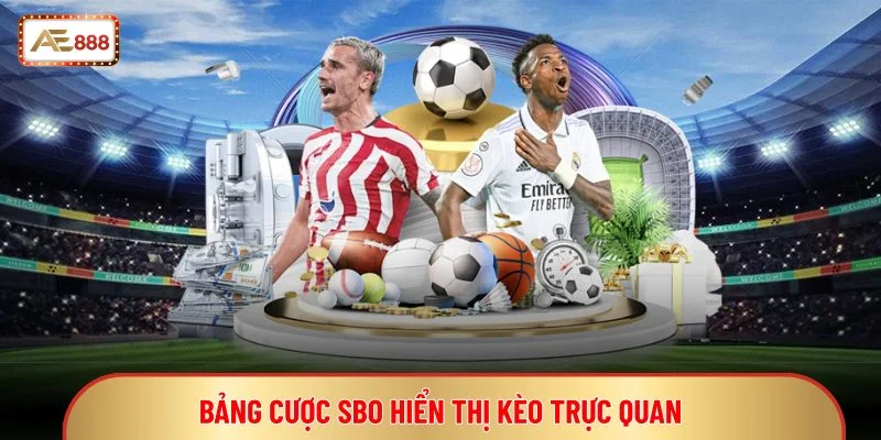 Bảng cược SBO hiển thị kèo trực quan